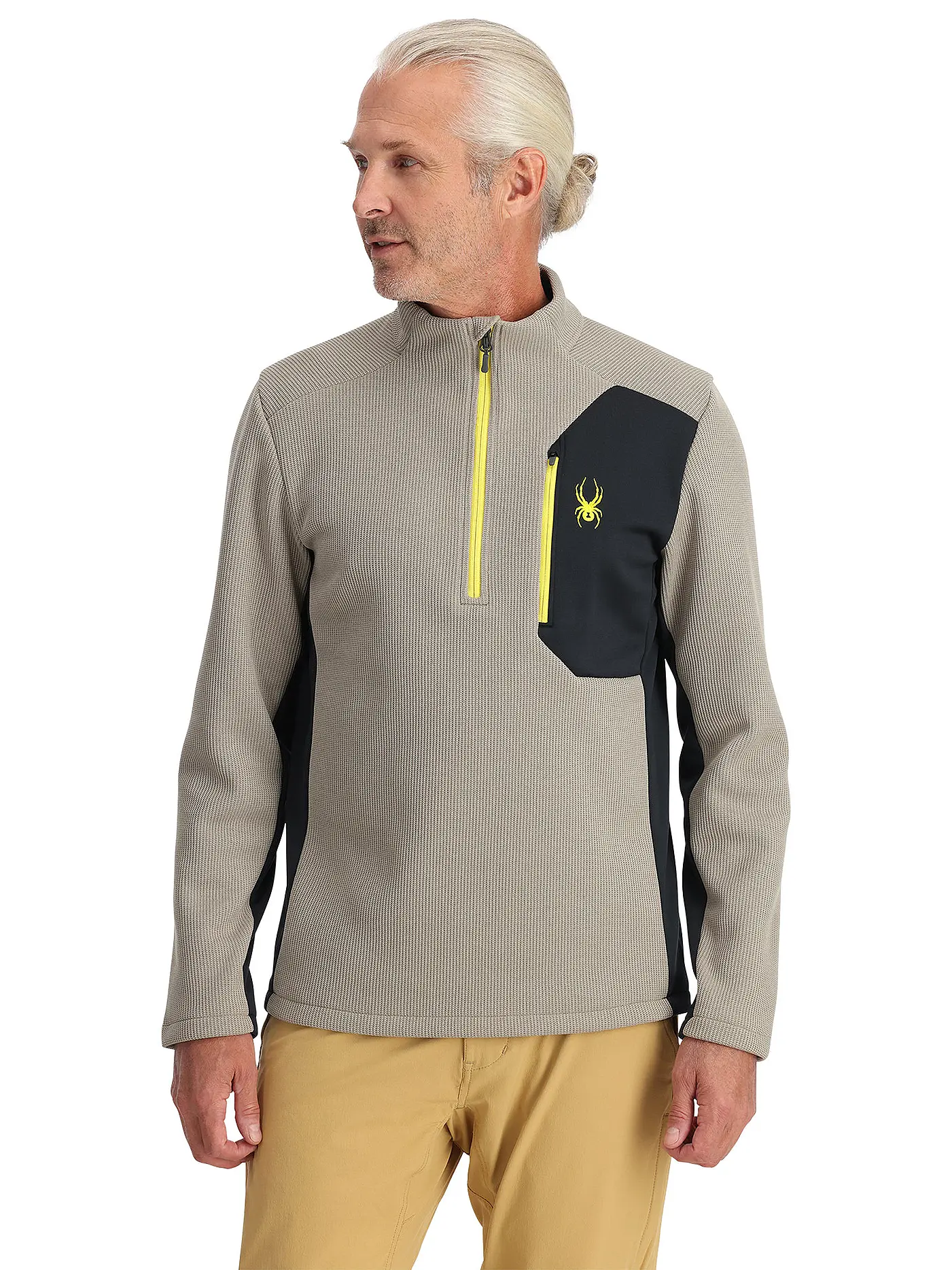 SPYDER | Herren Pullover mit 1/2 Zip BANDIT | hellgrau